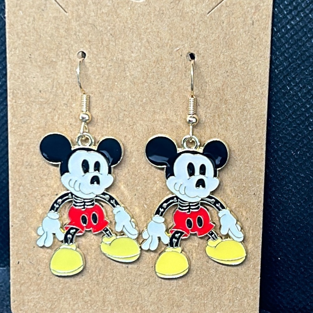 Halloween Zombie Mickey Mouse dangle earring